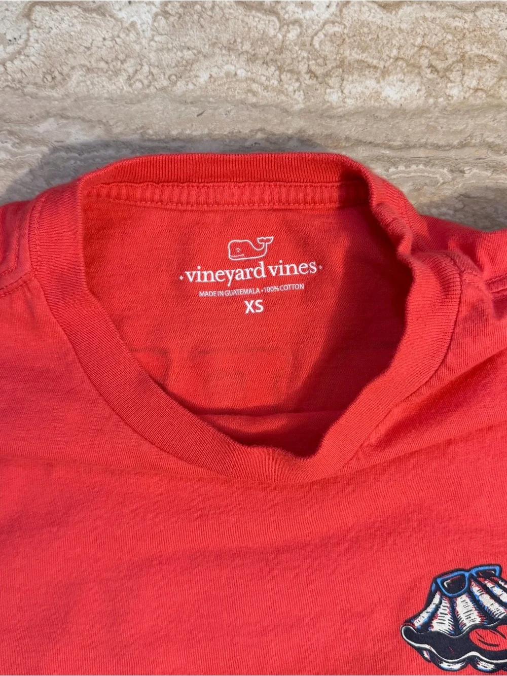 Kids Red Vineyard Vines Short Sleeve Tee